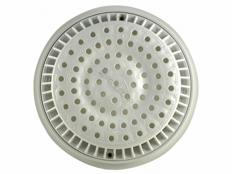 Super-Pro SG640-2310VC 8 in. Main Drain Anti-Vortex Frame & Grate White