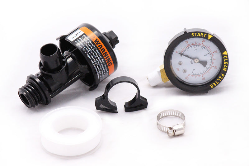 High Flow Manual Air Relief Valve & Gauge Kit for Pentair® Pool Filters by Optimum Pool Technologies