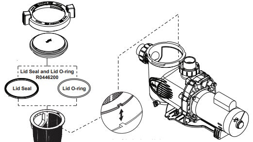 Jandy® SHP Series Pump Lid Seal & Lid O-Ring Kit
