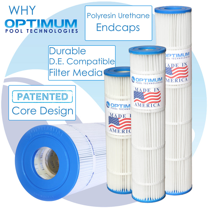 Filter Cartridge Replacement for Pentair® Quad DE 80® by Optimum Pool Technologies