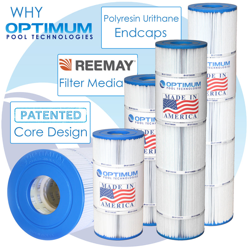 Cartridge Set (4PK) Replacement For Pentair® Clean & Clear® Plus 420 by Optimum Pool Technologies