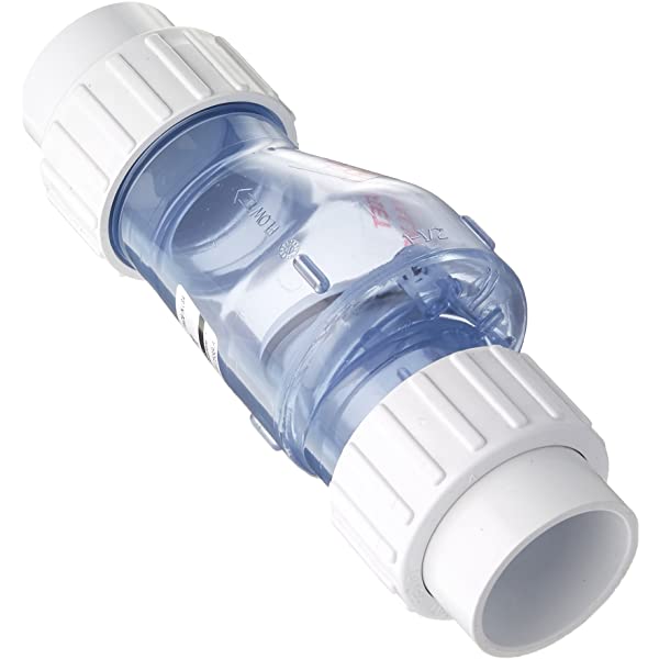 Swing Union Check Valve - Clear